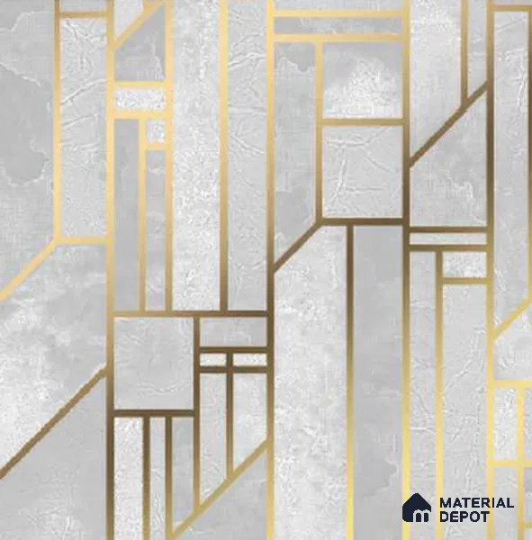 WS 2018 | 10 Meter x 21 Inches Geometric Look Wallpaper - 57.41 Sq. Ft. | Minimum 15% wastage during installation