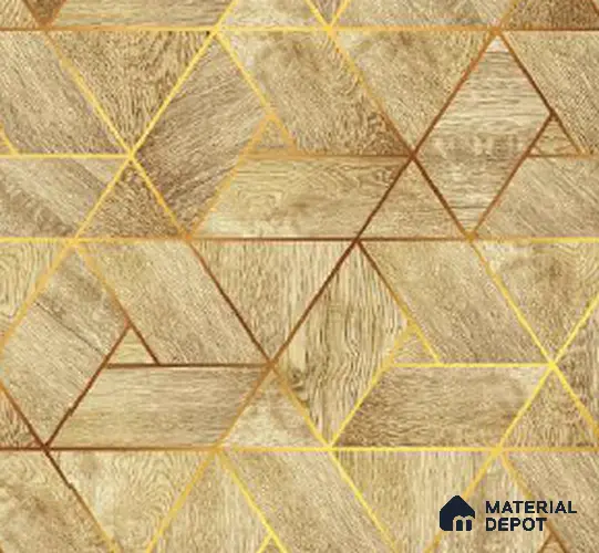 WS 2029 | 10 Meter x 21 Inches Geometric Look Wallpaper - 57.41 Sq. Ft. | Minimum 15% wastage during installation