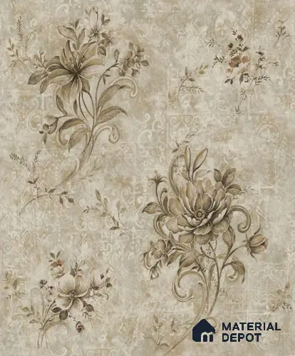 1104 | 10 Meter x 21 Inches Florals Look Wallpaper - 57.37 Sq. Ft. | Minimum 15% wastage during installation