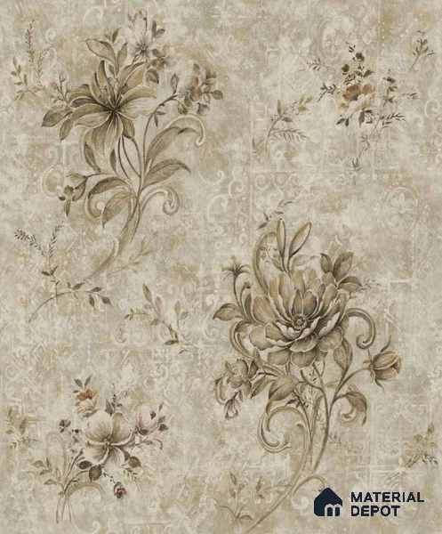 1104 | 10 Meter x 21 Inches Florals Look Wallpaper - 57.37 Sq. Ft. | Minimum 15% wastage during installation