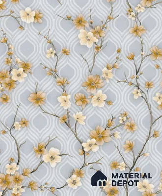 1118 | 10 Meter x 21 Inches Florals Look Wallpaper - 57.37 Sq. Ft. | Minimum 15% wastage during installation