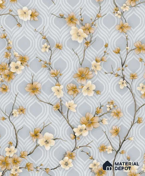 1118 | 10 Meter x 21 Inches Florals Look Wallpaper - 57.37 Sq. Ft. | Minimum 15% wastage during installation