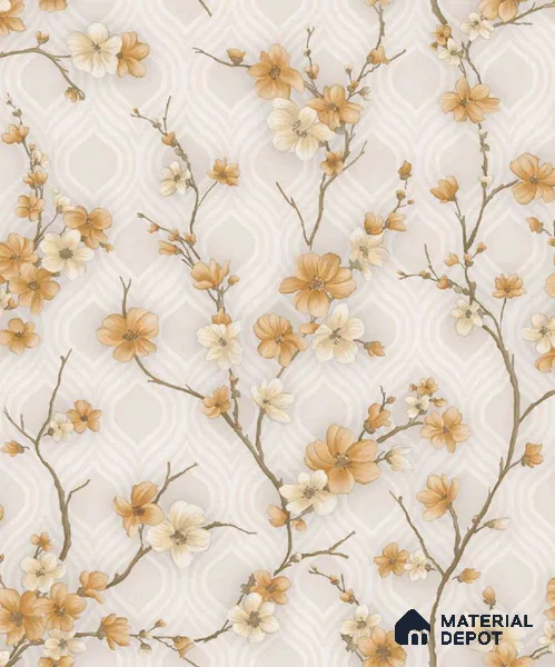 1119 | 10 Meter x 21 Inches Florals Look Wallpaper - 57.37 Sq. Ft. | Minimum 15% wastage during installation