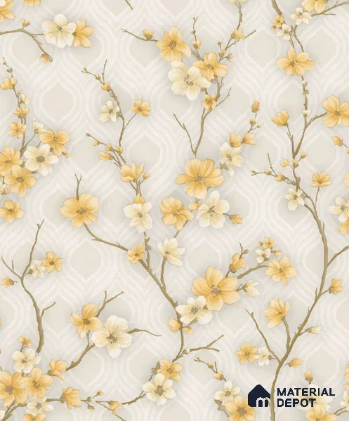 1120 | 10 Meter x 21 Inches Florals Look Wallpaper - 57.37 Sq. Ft. | Minimum 15% wastage during installation