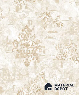 1128 | 10 Meter x 21 Inches Damask Look Wallpaper - 57.37 Sq. Ft. | Minimum 15% wastage during installation