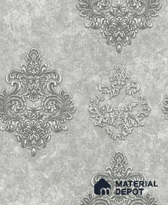 1146 | 10 Meter x 21 Inches Damask Look Wallpaper - 57.37 Sq. Ft. | Minimum 15% wastage during installation
