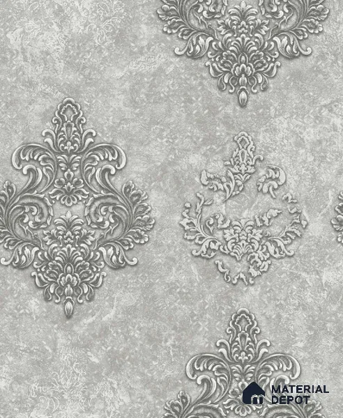 1146 | 10 Meter x 21 Inches Damask Look Wallpaper - 57.37 Sq. Ft. | Minimum 15% wastage during installation