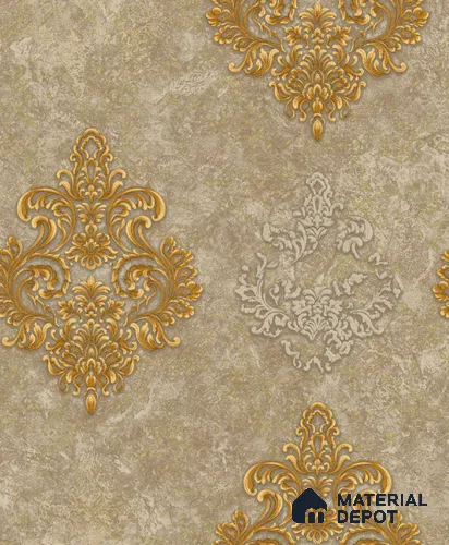 1144 | 10 Meter x 21 Inches Damask Look Wallpaper - 57.37 Sq. Ft. | Minimum 15% wastage during installation