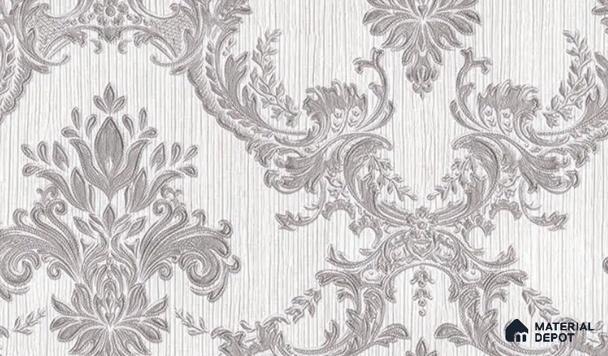 1501-02 | 5 Meter x 42 Inches Damask Look Wallpaper - 57.41 Sq. Ft. | Minimum 15% wastage during installation