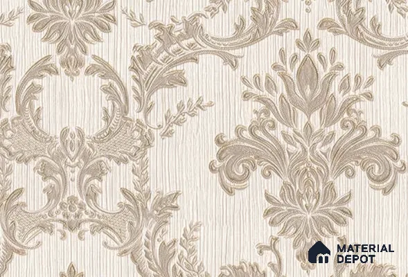1501-04 | 5 Meter x 42 Inches Damask Look Wallpaper - 57.41 Sq. Ft. | Minimum 15% wastage during installation