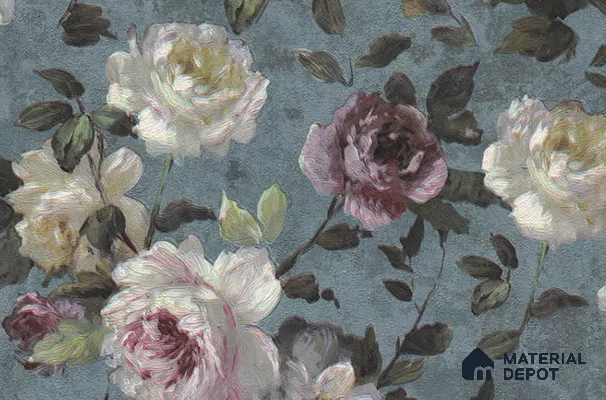 1513-03 | 5 Meter x 42 Inches Florals Look Wallpaper - 57.41 Sq. Ft. | Minimum 15% wastage during installation