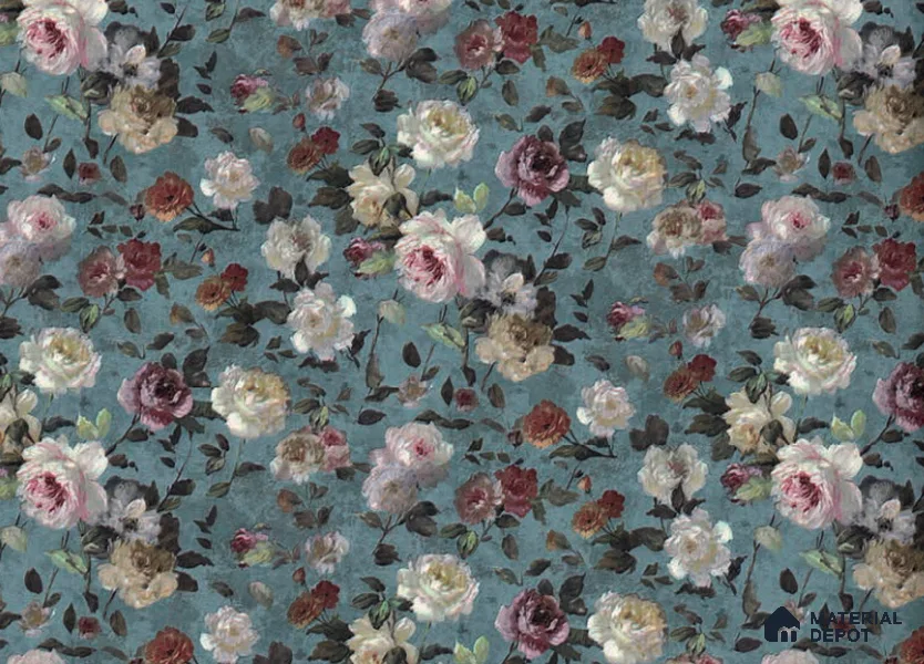 1513-03 | 5 Meter x 42 Inches Florals Look Wallpaper - 57.41 Sq. Ft. | Minimum 15% wastage during installation