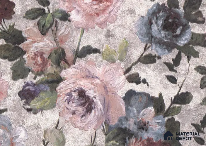 1513-04 | 5 Meter x 42 Inches Florals Look Wallpaper - 57.41 Sq. Ft. | Minimum 15% wastage during installation