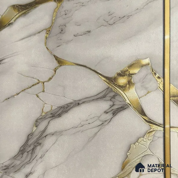 170-46 | 9.6 Meter x 20.87 Inches Marble Look Wallpaper - 54.77 Sq. Ft. | Minimum 10% wastage during installation