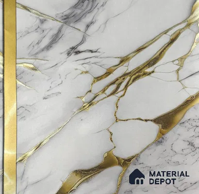 170-45 | 9.6 Meter x 20.87 Inches Marble Look Wallpaper - 54.77 Sq. Ft. | Minimum 10% wastage during installation