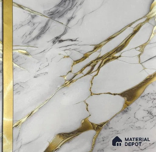 170-45 | 9.6 Meter x 20.87 Inches Marble Look Wallpaper - 54.77 Sq. Ft. | Minimum 10% wastage during installation