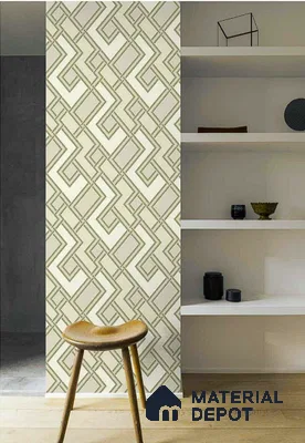 177505 | 10 Meter x 21 Inches Patterned Look Wallpaper - 57.41 Sq. Ft. | Minimum 15% wastage during installation