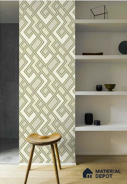 177505 | 10 Meter x 21 Inches Patterned Look Wallpaper - 57.41 Sq. Ft. | Minimum 15% wastage during installation