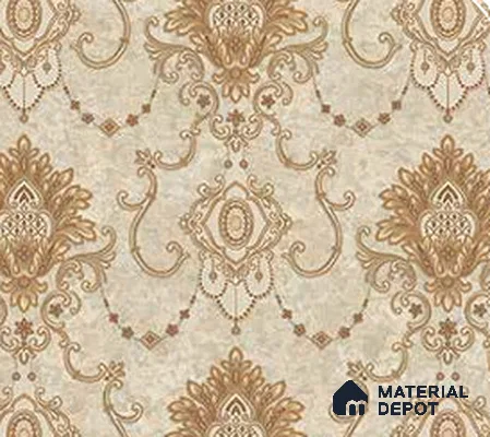 190903 | 5 Meter x 42 Inches Damask Look Wallpaper - 57.41 Sq. Ft.