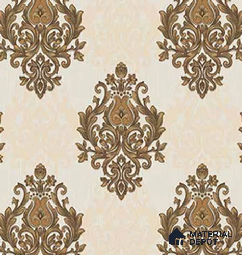 190929 | 5 Meter x 42 Inches Damask Look Wallpaper - 57.41 Sq. Ft.