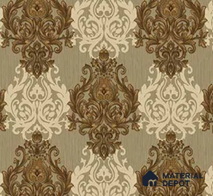 190930 | 5 Meter x 42 Inches Damask Look Wallpaper - 57.41 Sq. Ft.