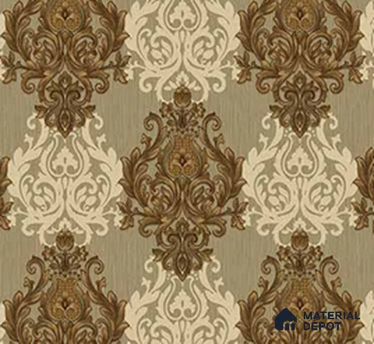 190930 | 5 Meter x 42 Inches Damask Look Wallpaper - 57.41 Sq. Ft.