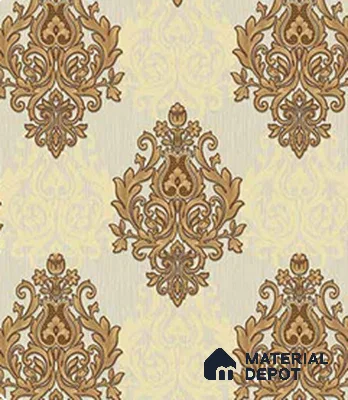 190931 | 5 Meter x 42 Inches Damask Look Wallpaper - 57.41 Sq. Ft.