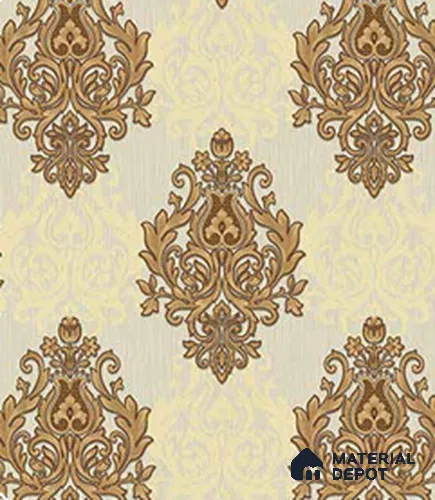 190931 | 5 Meter x 42 Inches Damask Look Wallpaper - 57.41 Sq. Ft.
