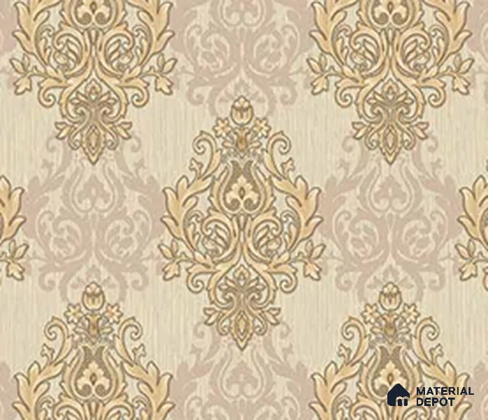 190932 | 5 Meter x 42 Inches Damask Look Wallpaper - 57.41 Sq. Ft.