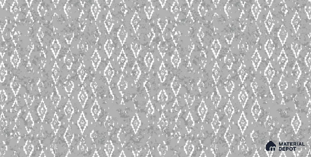202-3 | Silver Grey Diamond Ikat Patterned Wallpaper - 10 Meter x 21 Inches, 57.05 Sq. Ft. (Min. 15% Wastage)