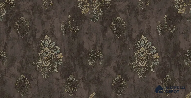 203-1 | 10 Meter x 21 Inches Damask Look Wallpaper - 57.05 Sq. Ft. | Minimum 15% wastage during installation