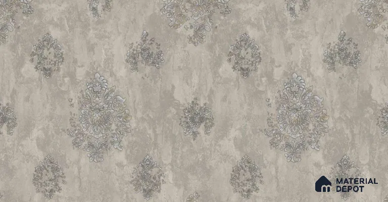 203-2 | 10 Meter x 21 Inches Damask Look Wallpaper - 57.05 Sq. Ft. | Minimum 15% wastage during installation