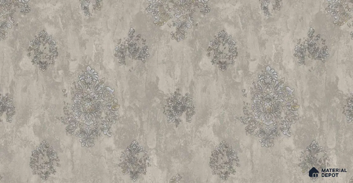 203-2 | 10 Meter x 21 Inches Damask Look Wallpaper - 57.05 Sq. Ft. | Minimum 15% wastage during installation