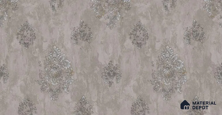 203-4 | 10 Meter x 21 Inches Damask Look Wallpaper - 57.05 Sq. Ft. | Minimum 15% wastage during installation