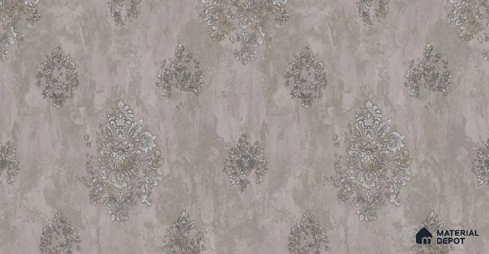 203-4 | 10 Meter x 21 Inches Damask Look Wallpaper - 57.05 Sq. Ft. | Minimum 15% wastage during installation