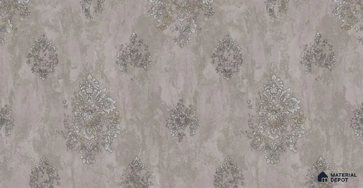 203-4 | 10 Meter x 21 Inches Damask Look Wallpaper - 57.05 Sq. Ft. | Minimum 15% wastage during installation