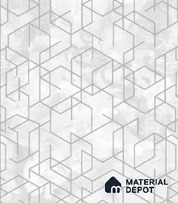 207-2 | 10 Meter x 21 Inches Geometric Look Wallpaper - 57.05 Sq. Ft. | Minimum 15% wastage during installation