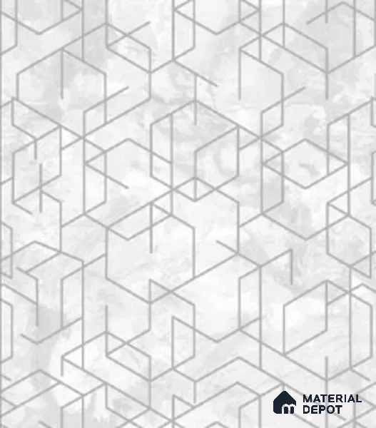 207-2 | 10 Meter x 21 Inches Geometric Look Wallpaper - 57.05 Sq. Ft. | Minimum 15% wastage during installation