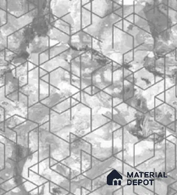 207-3 | 10 Meter x 21 Inches Geometric Look Wallpaper - 57.05 Sq. Ft. | Minimum 15% wastage during installation