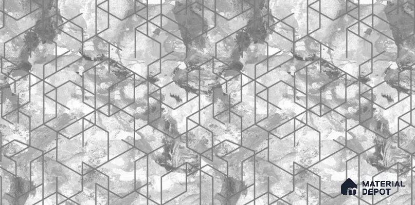 207-3 | 10 Meter x 21 Inches Geometric Look Wallpaper - 57.05 Sq. Ft. | Minimum 15% wastage during installation