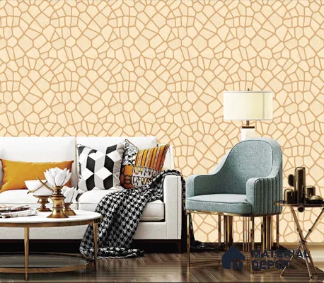 217007 | 10 Meter x 21 Inches Patterned Look Wallpaper - 57.37 Sq. Ft. | Minimum 15% wastage during installation
