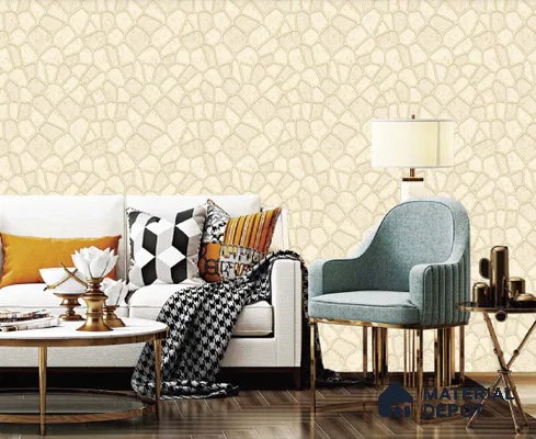 217009 | 10 Meter x 21 Inches Patterned Look Wallpaper - 57.37 Sq. Ft. | Minimum 15% wastage during installation