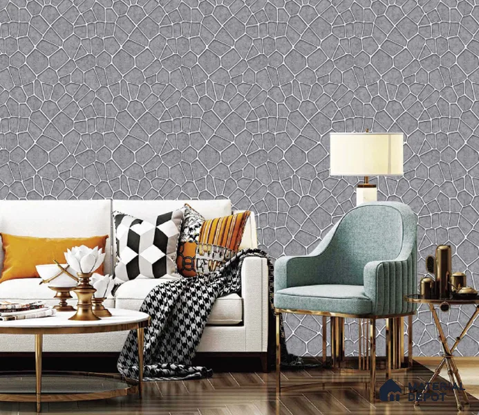 217012 | 10 Meter x 21 Inches Patterned Look Wallpaper - 57.37 Sq. Ft. | Minimum 15% wastage during installation