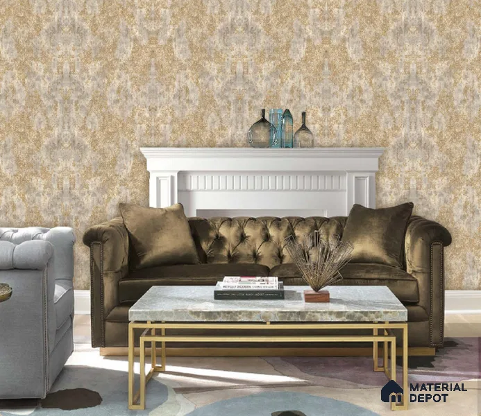 217025 | 10 Meter x 21 Inches Patterned Look Wallpaper - 57.37 Sq. Ft. | Minimum 15% wastage during installation