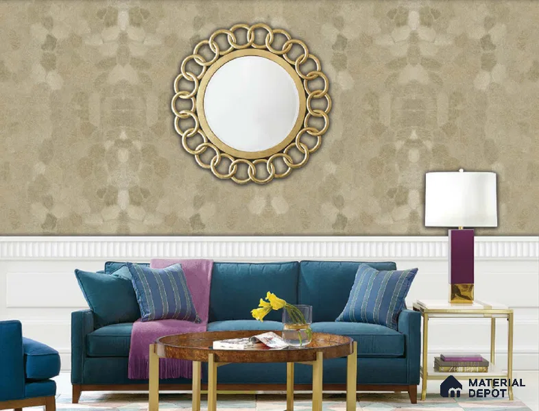 217035 | 10 Meter x 21 Inches Patterned Look Wallpaper - 57.37 Sq. Ft. | Minimum 15% wastage during installation