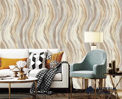 217039 | 10 Meter x 21 Inches Patterned Look Wallpaper - 57.37 Sq. Ft. | Minimum 15% wastage during installation