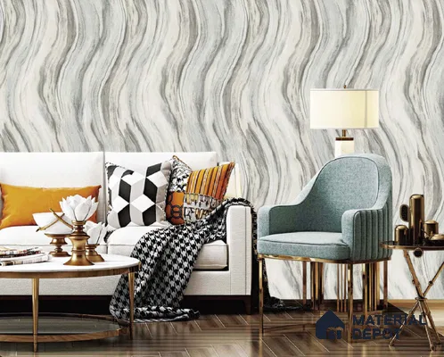 217043 | 10 Meter x 21 Inches Patterned Look Wallpaper - 57.37 Sq. Ft. | Minimum 15% wastage during installation