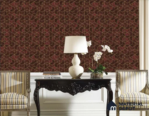 217044 | 10 Meter x 21 Inches Geometric Look Wallpaper - 57.37 Sq. Ft. | Minimum 15% wastage during installation