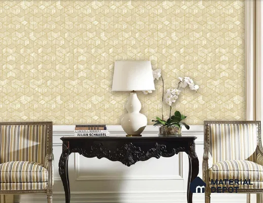 217045 | 10 Meter x 21 Inches Geometric Look Wallpaper - 57.37 Sq. Ft. | Minimum 15% wastage during installation