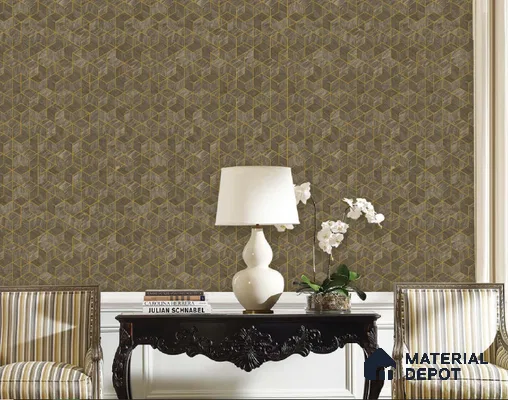 217046 | 10 Meter x 21 Inches Geometric Look Wallpaper - 57.37 Sq. Ft. | Minimum 15% wastage during installation